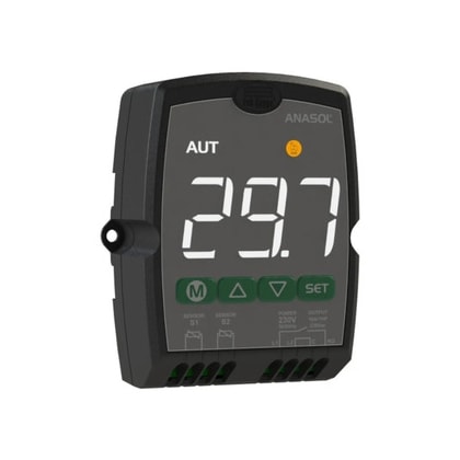 Controlador Anasol Digital Full Gauge com 2 funções -(Diferecial 2 Sensores NTC) Ou Termostato Simples (1 Sensor NTC)