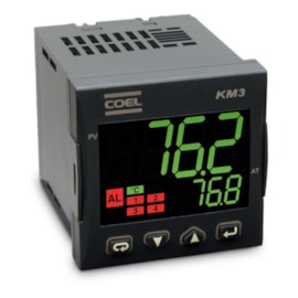 Controlador de Processos Coel KM3LCRRRD-E--P C/ Rampas 24VCA/VCC