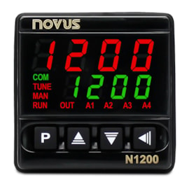 Controlador de Processos Novus N1200 USB 24 VCCRS485 3 Relés 8120200224