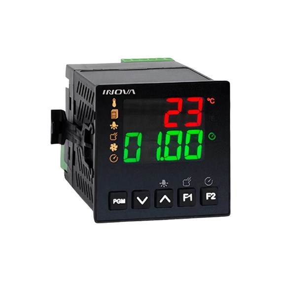 Controlador de Temperatura e Tempo Inova Inv-Yb1-11-J-H para Panificação com Buzzer 80 a 250 Vac