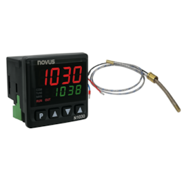 KIT Controlador de Temperatura N1030 – Novus e Termopar J 6mm Baioneta pequena  1 metro