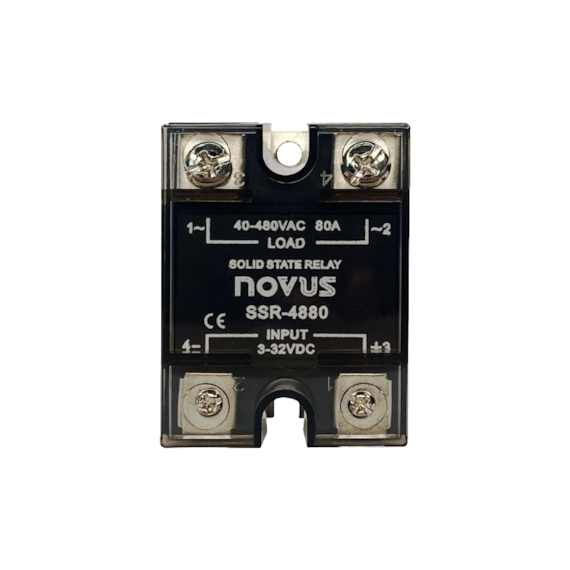 Rele De Estado Sólido Novus 4880AC 80A 480VCA  Controle 90~280 VCA 8824021080