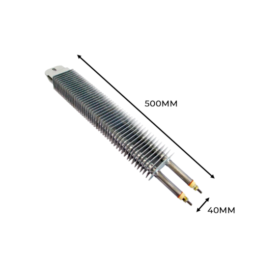 RESISTÊNCIA ALETADA 2.0KW 220V   500MM SMS