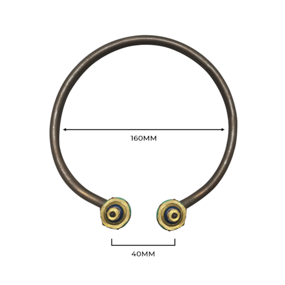 RESISTÊNCIA CIRCULAR TIPO C ROSCA 5/8" 90º 1.0KW 220V 180MM ETR