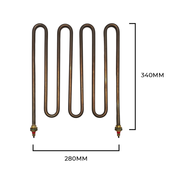 RESISTÊNCIA SAUNA TIPO W ROSCA 5/8" 3.0KW 220V SODRAMAR ETR