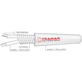 RESISTÊNCIA SILICONE FTB-TRACE 30W/M 220V 7.5X5.5MM 200C