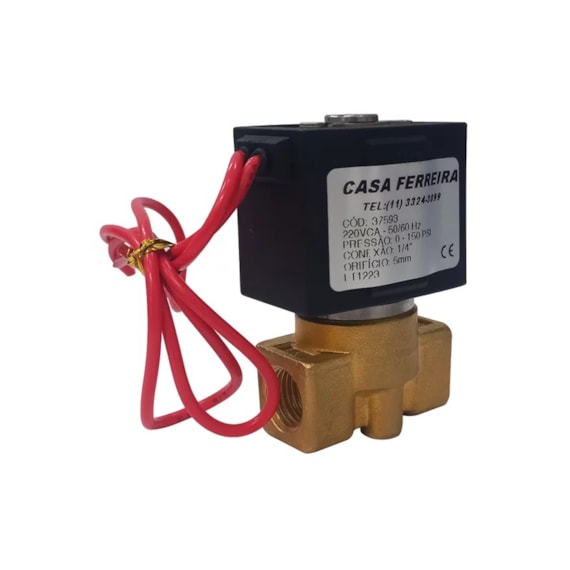 VALVULA SOLENOIDE VCX 1/4" BSP 220V 2/2VIAS